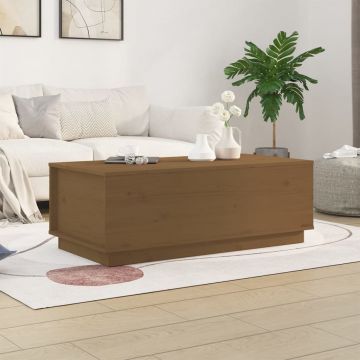 Gossi masuta de cafea, maro miere, 100x50x35 cm, lemn masiv de pin