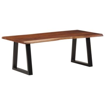 Gossi masuta de cafea, maro miere, 110x55x40 cm, lemn masiv acacia