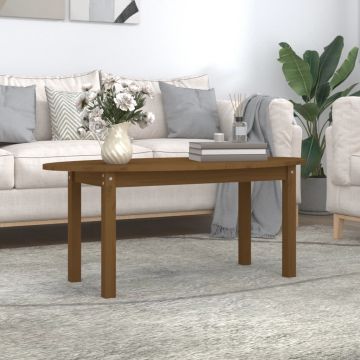 Gossi masuta de cafea, maro miere, 110x55x45 cm, lemn masiv de pin