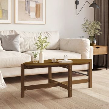 Gossi masuta de cafea, maro miere, 118x63x45 cm, lemn masiv de pin