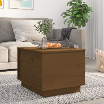 Gossi masuta de cafea, maro miere, 40x50x35 cm, lemn masiv de pin