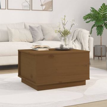 Gossi masuta de cafea, maro miere, 60x50x35 cm, lemn masiv de pin