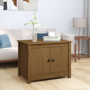 Gossi masuta de cafea, maro miere, 71x49x55 cm, lemn masiv de pin