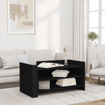 Gossi masuta de cafea, negru, 100x50x50 cm, lemn prelucrat