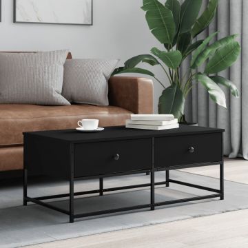 Gossi masuta de cafea, negru, 100x51x40 cm, lemn prelucrat