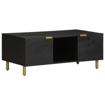 Gossi masuta de cafea, negru, 100x54x40 cm, lemn prelucrat
