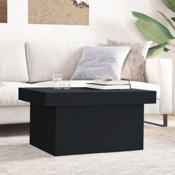 Gossi masuta de cafea, negru, 100x55x40 cm, lemn compozit