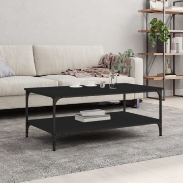 Gossi masuta de cafea, negru, 100x55x40 cm, lemn compozit