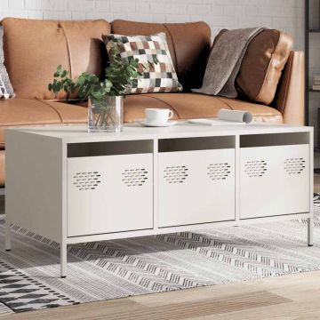 Gossi masuta de cafea, negru, 101,5x50x43,5 cm, otel laminat la rece
