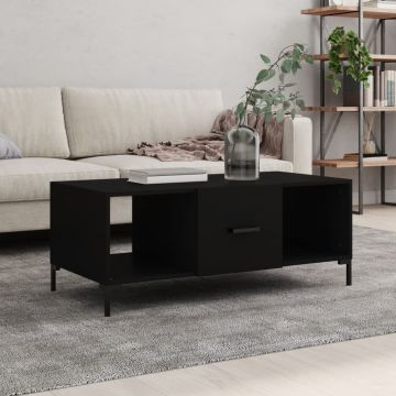 Gossi masuta de cafea, negru, 102x50x40 cm, lemn compozit