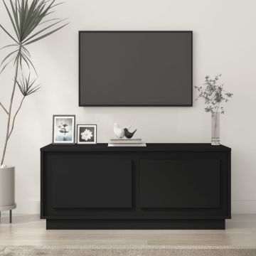 Gossi masuta de cafea, negru, 102x50x44 cm, lemn prelucrat