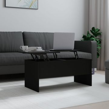 Gossi masuta de cafea, negru, 102x50x46,5 cm, lemn prelucrat
