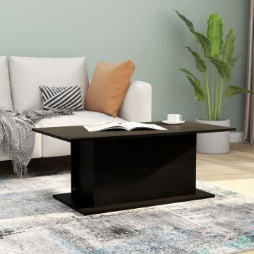 Gossi masuta de cafea, negru, 102x55,5x40 cm, lemn prelucrat