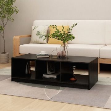 Gossi masuta de cafea, negru, 110x50x34 cm, lemn masiv de pin
