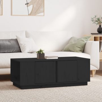 Gossi masuta de cafea, negru, 110x50x40 cm, lemn masiv de pin