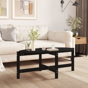 Gossi masuta de cafea, negru, 118x63x45 cm, lemn masiv de pin
