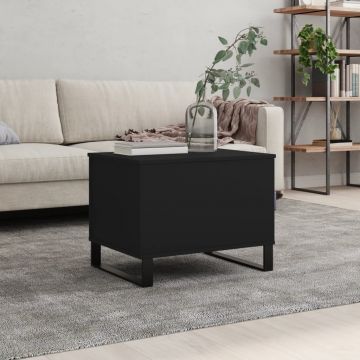 Gossi masuta de cafea, negru, 60x44,5x45 cm, lemn prelucrat