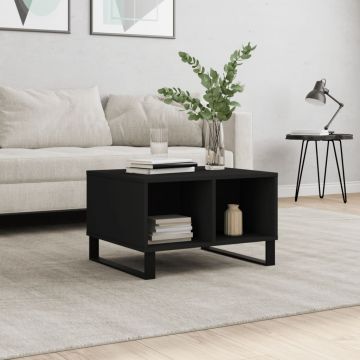 Gossi masuta de cafea, negru, 60x50x36,5 cm, lemn compozit