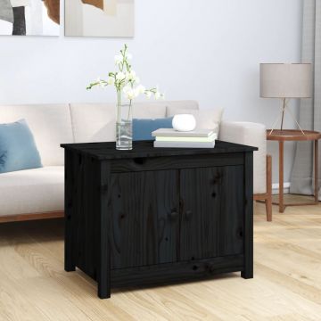Gossi masuta de cafea, negru, 71x49x55 cm, lemn masiv de pin