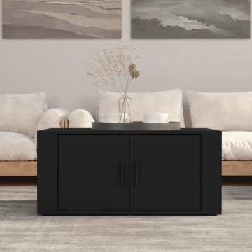 Gossi masuta de cafea, negru, 80x50x36 cm, lemn compozit