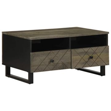 Gossi masuta de cafea, negru, 80x50x40 cm, lemn masiv de mango
