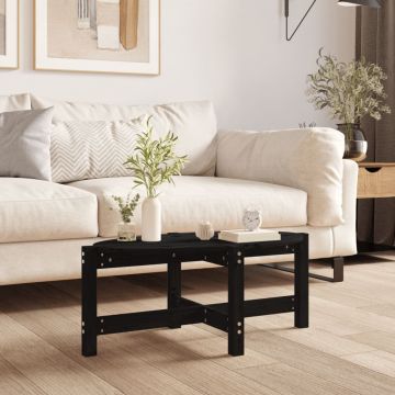 Gossi masuta de cafea, negru, 87x48x35 cm, lemn masiv de pin