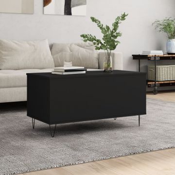 Gossi masuta de cafea, negru, 90x44,5x45 cm, lemn compozit