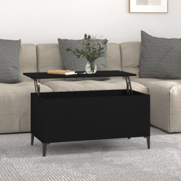 Gossi masuta de cafea, negru, 90x44,5x45 cm, lemn compozit