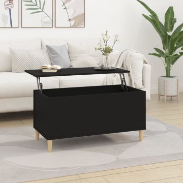 Gossi masuta de cafea, negru, 90x44,5x45 cm, lemn compozit