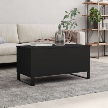 Gossi masuta de cafea, negru, 90x44,5x45 cm, lemn compozit