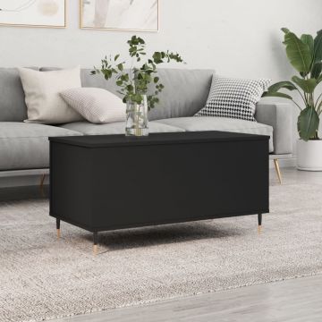 Gossi masuta de cafea, negru, 90x44,5x45 cm, lemn compozit