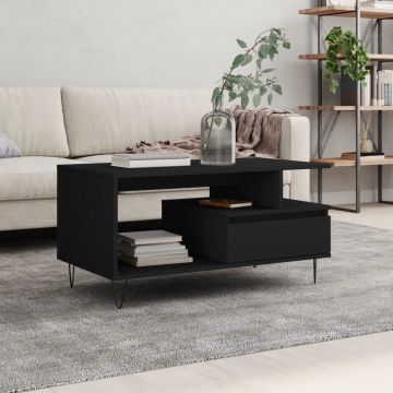 Gossi masuta de cafea, negru, 90x49x45 cm, lemn compozit