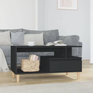 Gossi masuta de cafea, negru, 90x49x45 cm, lemn compozit