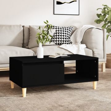 Gossi masuta de cafea, negru, 90x50x36,5 cm, lemn compozit