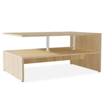 Gossi masuta de cafea, pal, 90x59x42 cm, culoarea stejarului