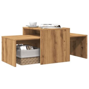 Gossi masuta de cafea, stejar artisan, 100x48x40 cm lemn prelucrat