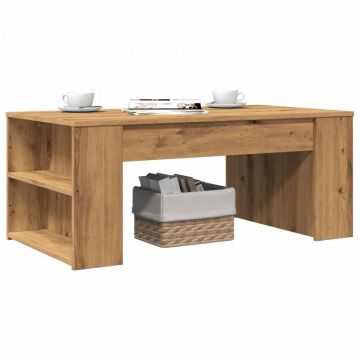 Gossi masuta de cafea, stejar artizanal, 102x55x42 cm, lemn prelucrat