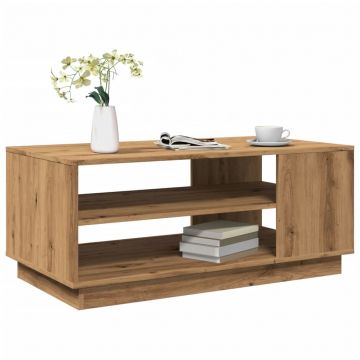 Gossi masuta de cafea, stejar artizanal, 102x55x43 cm lemn prelucrat