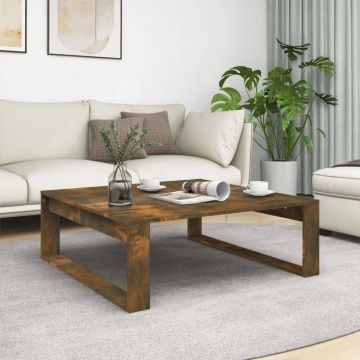 Gossi masuta de cafea, stejar fumuriu, 100x100x35 cm, lemn prelucrat