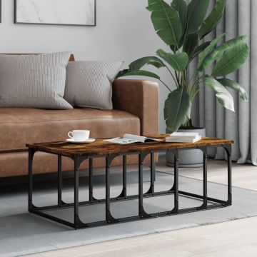 Gossi masuta de cafea, stejar fumuriu, 100x50x35,5 cm, lemn compozit