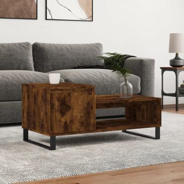 Gossi masuta de cafea, stejar fumuriu, 100x50x45 cm, lemn prelucrat