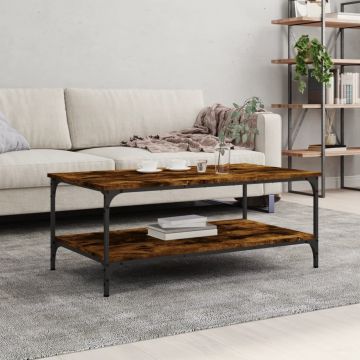 Gossi masuta de cafea, stejar fumuriu, 100x55x40 cm, lemn prelucrat