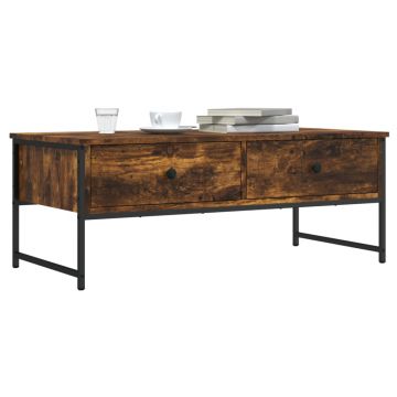Gossi masuta de cafea, stejar fumuriu, 101x49x39,5 cm, lemn prelucrat