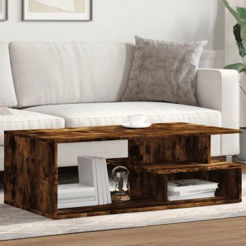 Gossi masuta de cafea, stejar fumuriu, 102x55x35 cm, lemn prelucrat