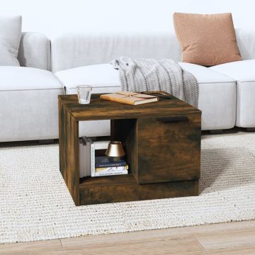 Gossi masuta de cafea, stejar fumuriu, 50x50x36 cm, lemn prelucrat