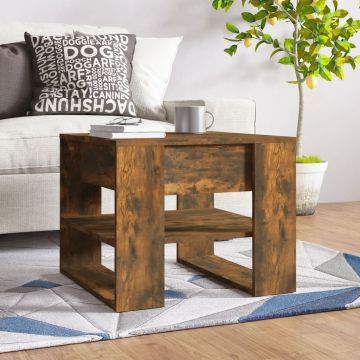 Gossi masuta de cafea, stejar fumuriu, 55,5x55x45 cm, lemn prelucrat