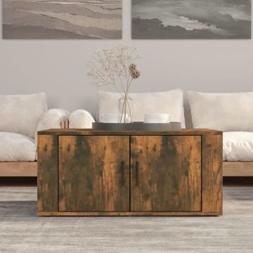 Gossi masuta de cafea, stejar fumuriu, 80x50x36 cm, lemn compozit