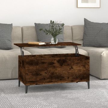 Gossi masuta de cafea, stejar fumuriu, 90x44,5x45 cm, lemn compozit