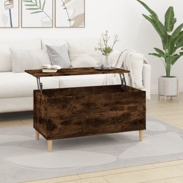 Gossi masuta de cafea, stejar fumuriu, 90x44,5x45 cm, lemn compozit