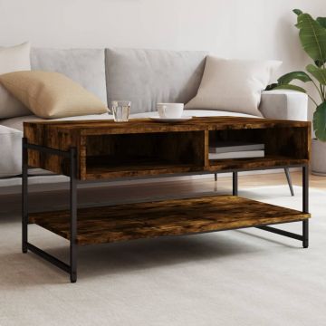 Gossi masuta de cafea, stejar fumuriu, 90x50x45 cm, lemn prelucrat